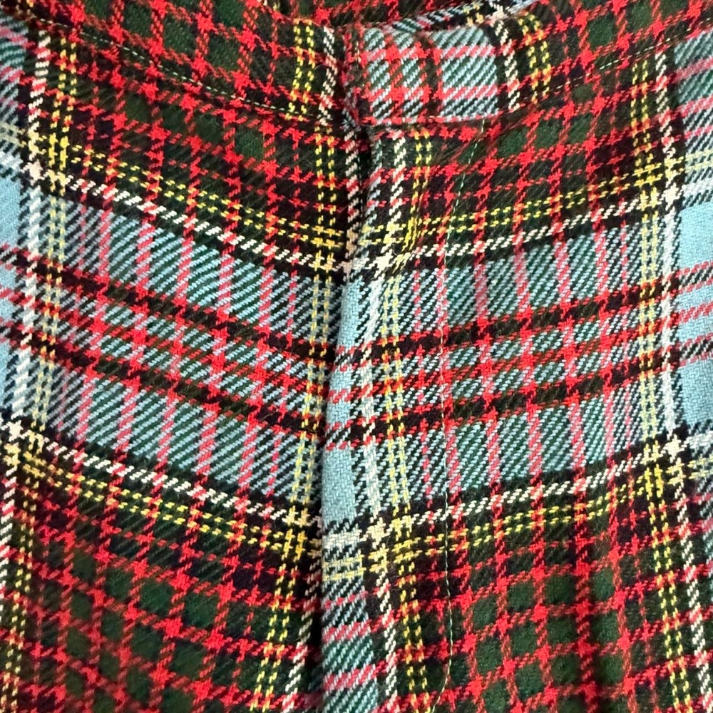 Vintage 50s/60s blue and red plaid handmade trousers - Picture 3 of 8